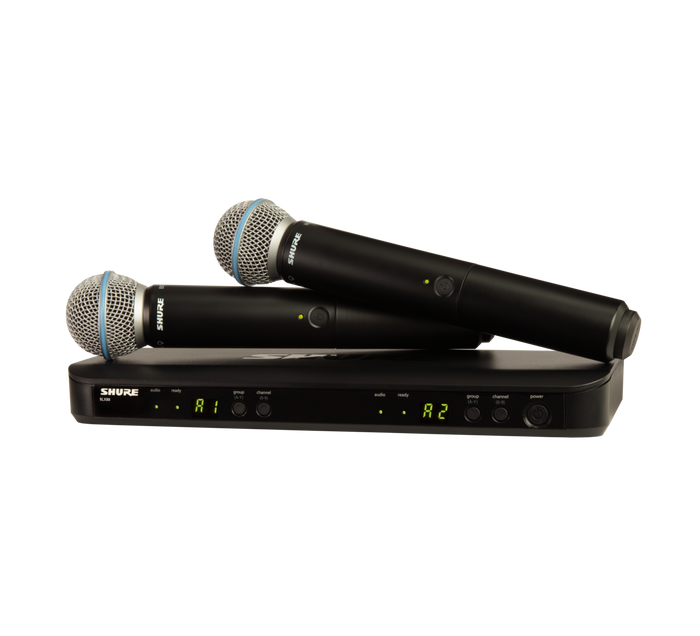 BLX288/B58 Dual Wireless Microphone System w/ Beta 58A