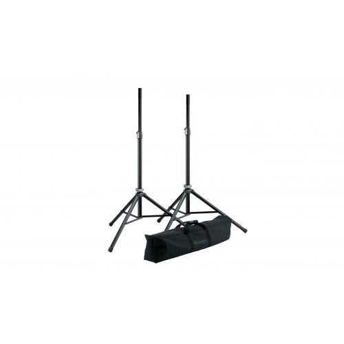 21449 Two Aluminum Speaker Stands with Carrying Case